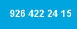 926 422 24 15 926 422 24 15